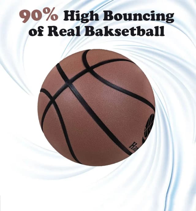 Pelota de baloncesto que rebota silenciosa, tamaño estándar 7, práctica de goteo interior, rebote de baloncesto silencioso, pelota de espuma silenciosa y suave, sin ruidos