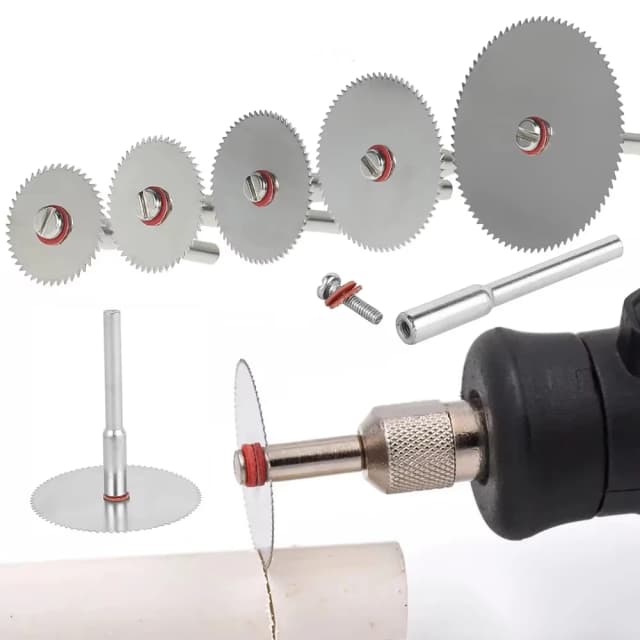 Mini hoja de sierra Circular, disco de corte eléctrico, herramienta rotativa para cortador de Metal Dremel, herramienta eléctrica, discos de corte de madera, 6 uds.