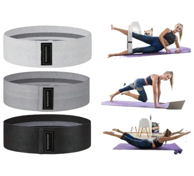 Bandas de resistencia de tela básica para glúteos y muslos, bandas elásticas para entrenamiento, círculo de sentadillas, tiras elásticas para Fitness, bucles para Yoga y gimnasio