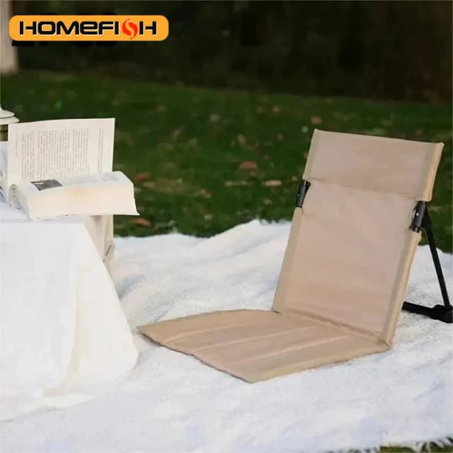 Silla plegable para acampar, jardín al aire libre, parque, silla individual perezosa, cojín de respaldo, Picnic, Camping, silla trasera plegable, sillas de playa
