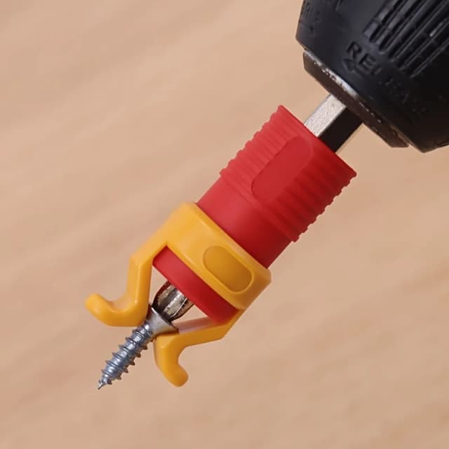 Portatornillos de 1 pieza, herramienta de carpintería de plástico para tornillos de seguridad y abrazaderas de taladro