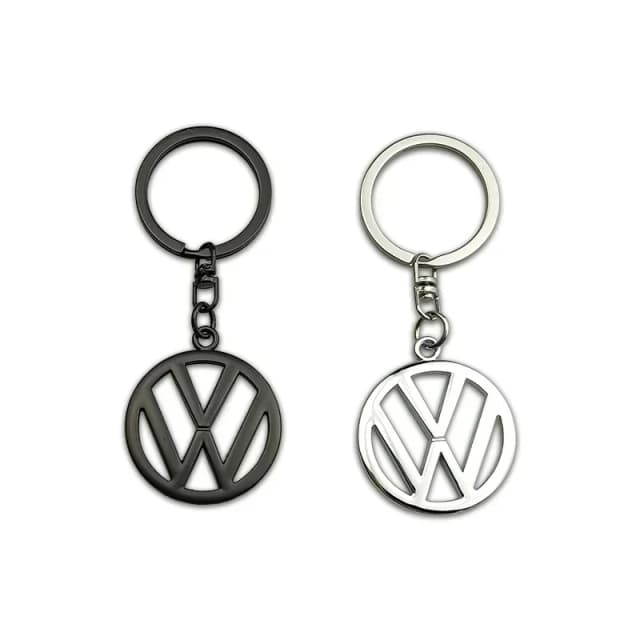 LLavero de Metal con logotipo de coche para Volkswagen Golf Passat B5 Jetta Tiguan Polo MK7 Bora Beetle Vento SR32, colgante de llavero