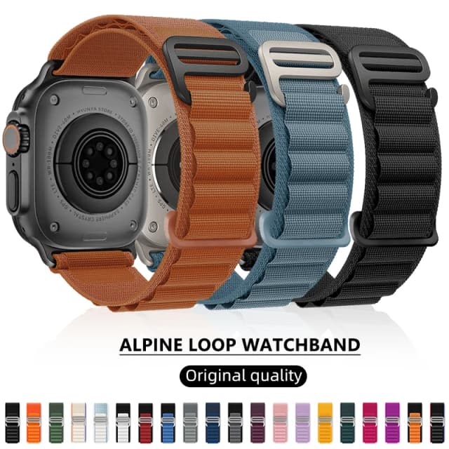 correa apple watch 40 mm correas apple watch de 44mm correas para apple watch Correa Alpine para Apple Watch Band Ultra 2 3 correa de reloj 45mm 49mm 42mm 46mm 44mm 41mm 40mm pulsera Iwatch Series 11 9 8 7 SE 10