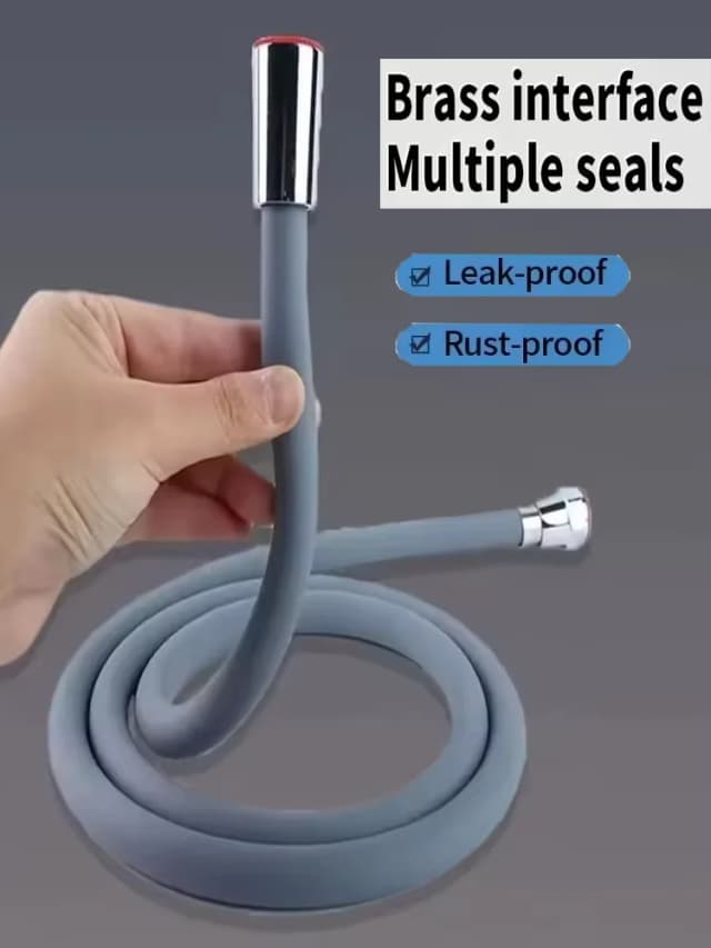 Nueva manguera de cabezal de ducha de silicona de 1,5/2/3M, tubo Flexible antibobinado, potente tubo de ducha de alta presión, accesorios para grifos de baño