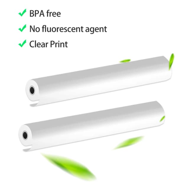 Papel térmico A4 para impresora térmica portátil, Material libre de BPF, seguro, alta calidad, 1 rollo, 5 rollos, 10 rollos