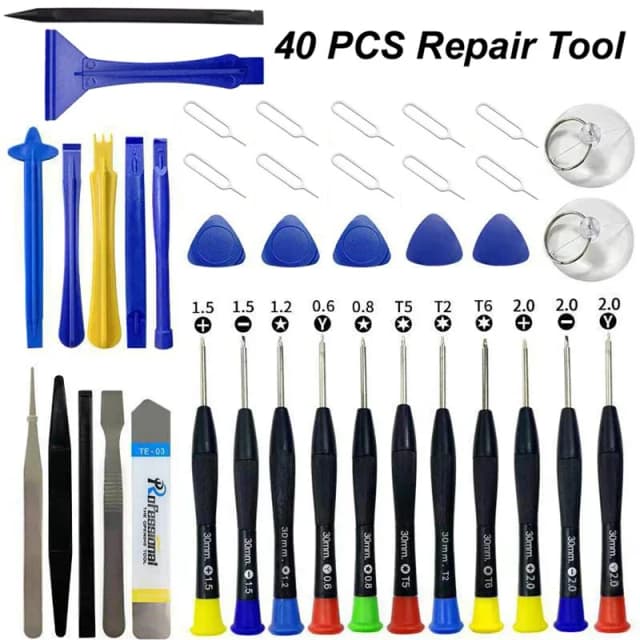 Herramientas de reparación de teléfonos móviles 40 en 1, juego de reparación de desmontaje para iPhone, destornillador, combinación de deslizamiento, Kit de desmontaje multifunción