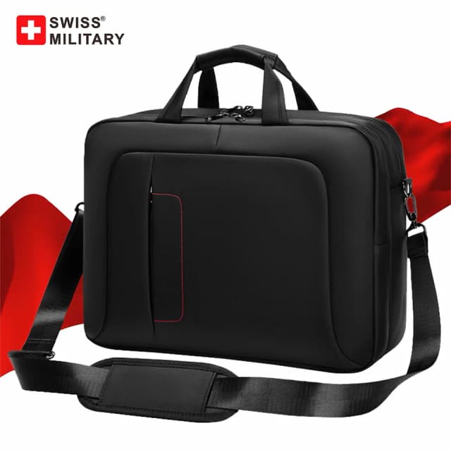 Bolso de mano militar suizo para hombre, bandolera de negocios, nueva maletín impermeable de gran capacidad, bolso para ordenador portátil de 16 ", bolso de oficina portátil