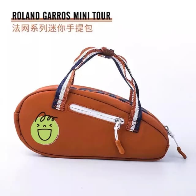 Wilson-Bolso de mano pequeño de cuero PU, accesorios de tenis Super Tour, Mini bolso de viaje Roland Garros, deportes de raqueta