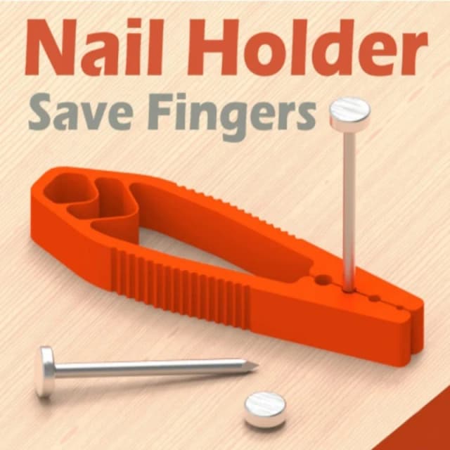 Herramienta fijadora de uñas portátil, fijador de uñas para carpintería, alicates de juntas deslizantes de plástico, protege los dedos para mantenimiento y carpintería