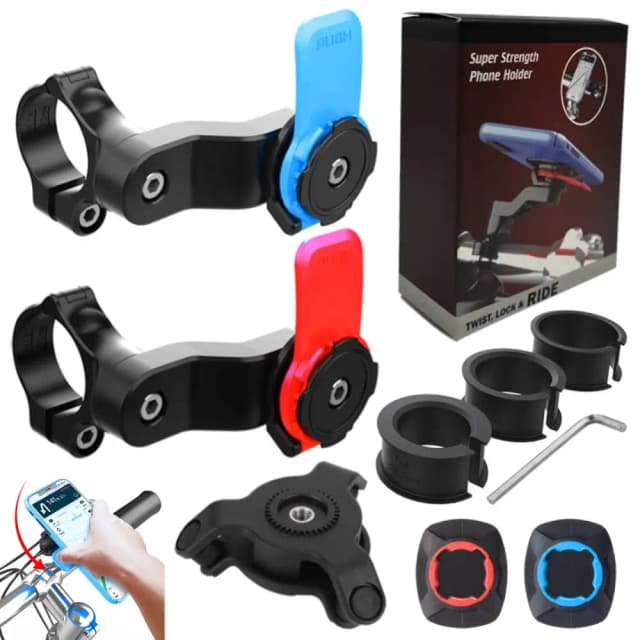 Soporte de teléfono para motocicleta y bicicleta, amortiguador de vibración, soporte de navegación para manillar de bicicleta para teléfono de 4,7-7,2 pulgadas