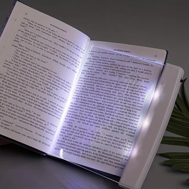 Luz de lectura de visión nocturna de pantalla plana LED, luz de lectura de protección ocular, luz de lectura nocturna para estudiantes, 1 ud.
