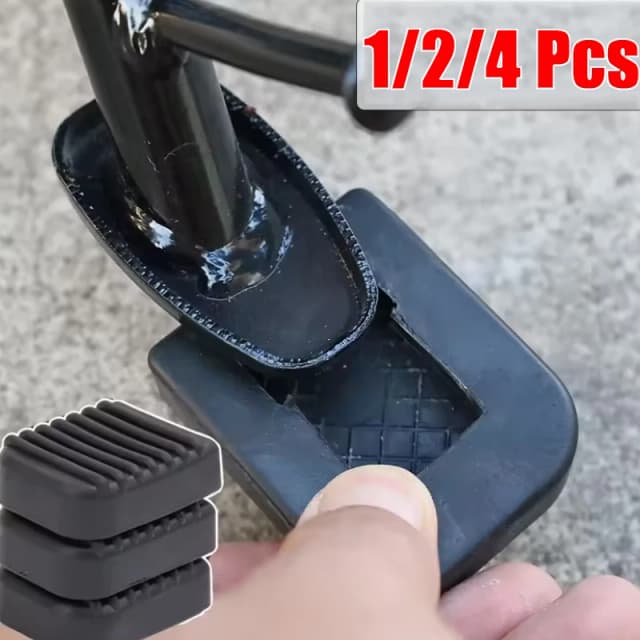 Almohadilla de reposapiés para motocicleta, almohadilla de goma suave para placa Base de patinete, almohadillas antideslizantes, soporte de Base para motocicleta, extensión de pie, 1/2/4 Uds.