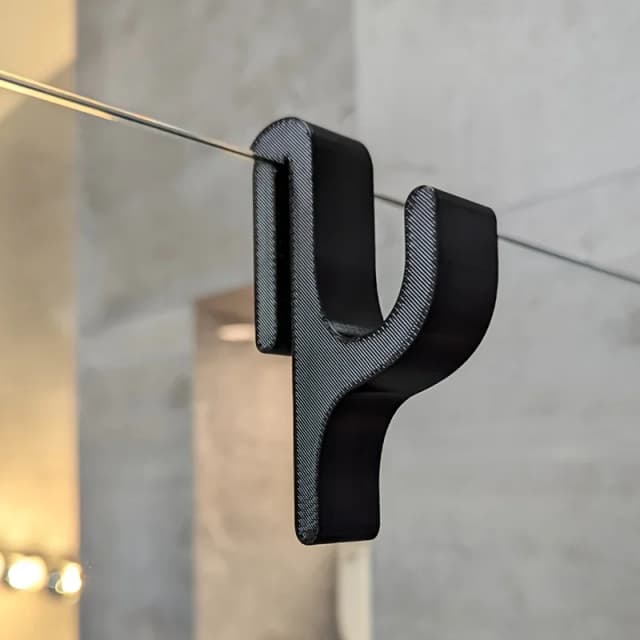 Gancho de toalla para puerta de ducha 3D, para puertas de vidrio de 8mm, colgador de baño para ropa, toalla, albornoces, lavandería, dormitorio, apartamento