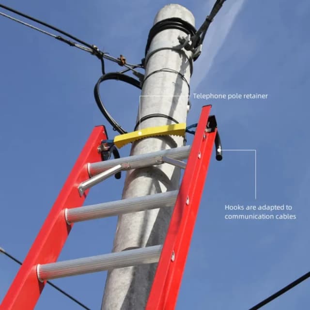 Venta directa de fábrica de 2 escalones combinados de FRP, escalera de extensión de Material Industrial minimalista, escalera de plataforma