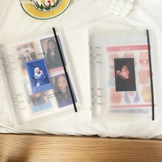 Yoofun-Carpeta de almacenamiento A5, porta tarjetas, libro, diario, Agenda, planificador, organizador de fotos, Idol coreano, papelería escolar