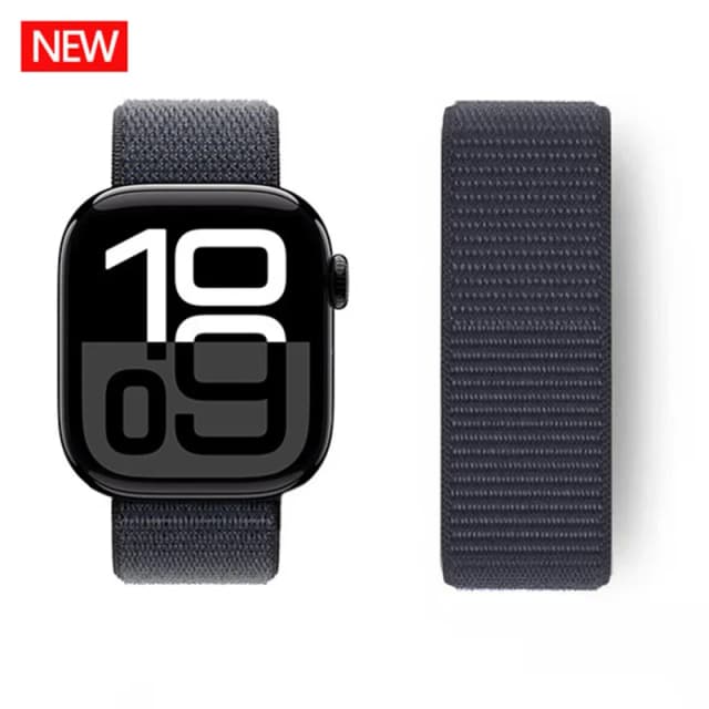 Correa de nailon para Apple Watch Band 45mm 44mm 46mm 40mm 49mm 41mm 42mm 38 pulsera iWatch Series 6 Se 7 8 9 10 ultra 2 correas