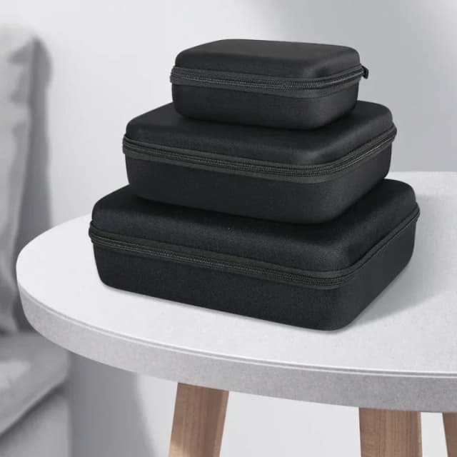 Caja de almacenamiento EVA para viaje, bolsa pequeña con cremallera, estuche protector portátil para herramientas al aire libre, accesorios organizadores de tamaño 6 tipos, 1 ud.