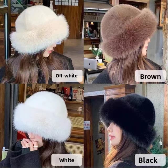 Nuevo gorro mongol de felpa que imita piel de visón, gorro de lavabo grueso y cálido, resistente al viento y al frío en otoño e invierno
