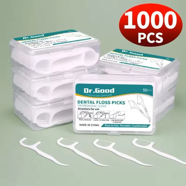 50/150/300/600/1000 Uds. Palos de hilo dental herramientas de cuidado bucal