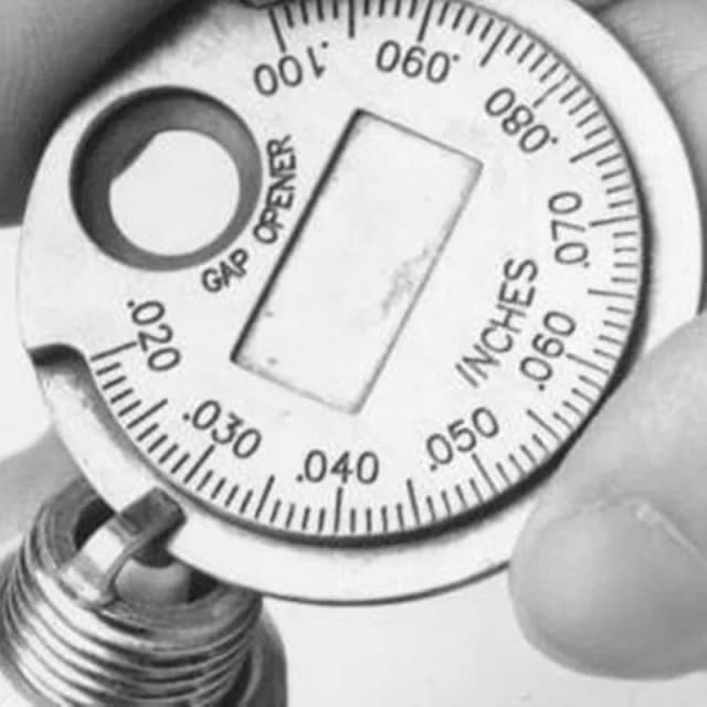 Herramienta de medición de calibre de bujía, herramienta de medición de calibre de bujía tipo moneda de 0,6-2,4mm, 1 ud.