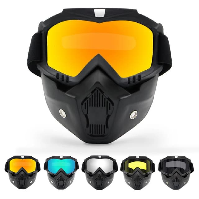 Gafas de Motocross a prueba de polvo, gafas ajustables para motocicleta, transpirables, protectoras de cara completa, máscara todoterreno para moto de cross