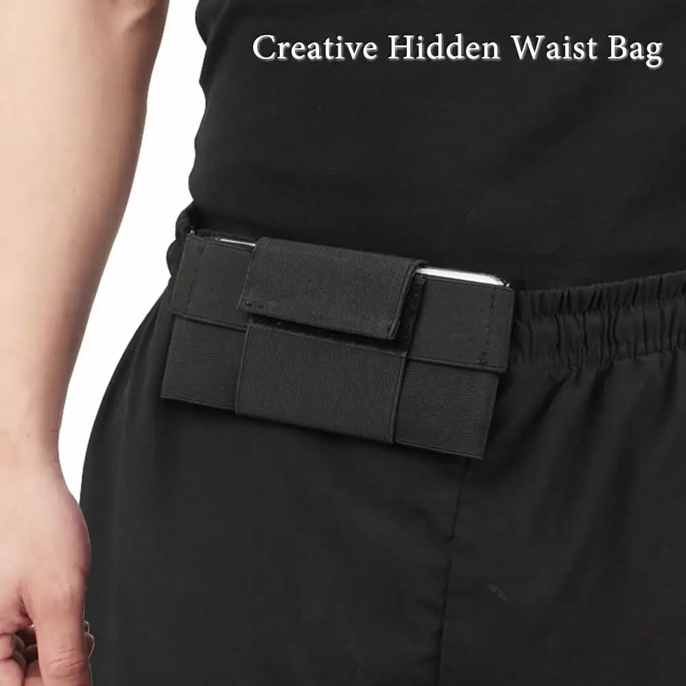 Mini bolso de cintura seguro oculto creativo ⁣ ⁣ ⁣ ⁣ Riñonera invisible con compartimento de almacenamiento, contenedor seguro para almacenar, para correr al aire libre