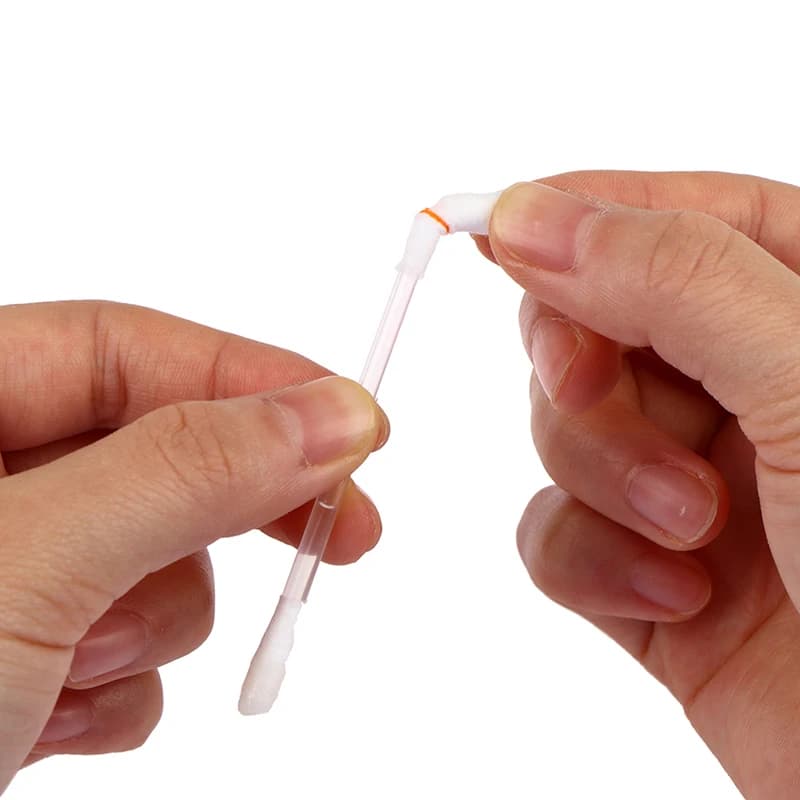 Bastoncillos de aceite con vitamina E para blanqueamiento dental, palo desechable de algodón, protege la goma de los labios, antihumedad, uso antes de blanquear los dientes, 50 piezas