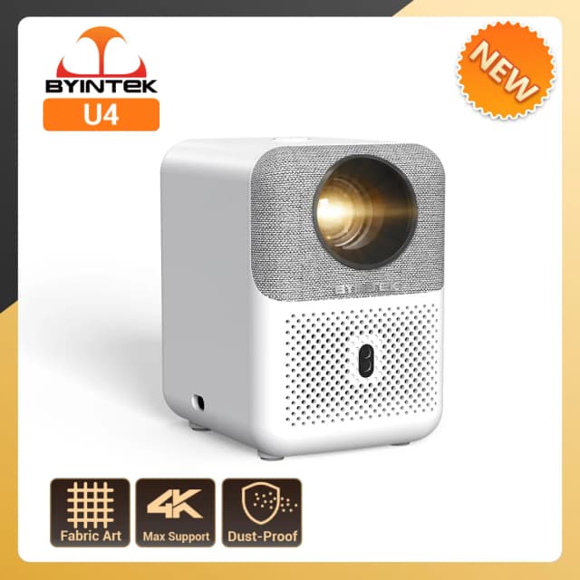 BYINTEK Full HD Mini proyector LOVE U4 1080P 4K Video 5G WIFI Android enfoque automático proyectores inteligentes portátiles cine en casa