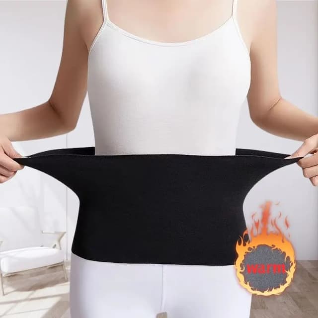Protector de cintura de lana térmica grueso, faja, cinturón de soporte Lumbar, Protector de estómago Abdominal, banda envolvente, Protector de vientre