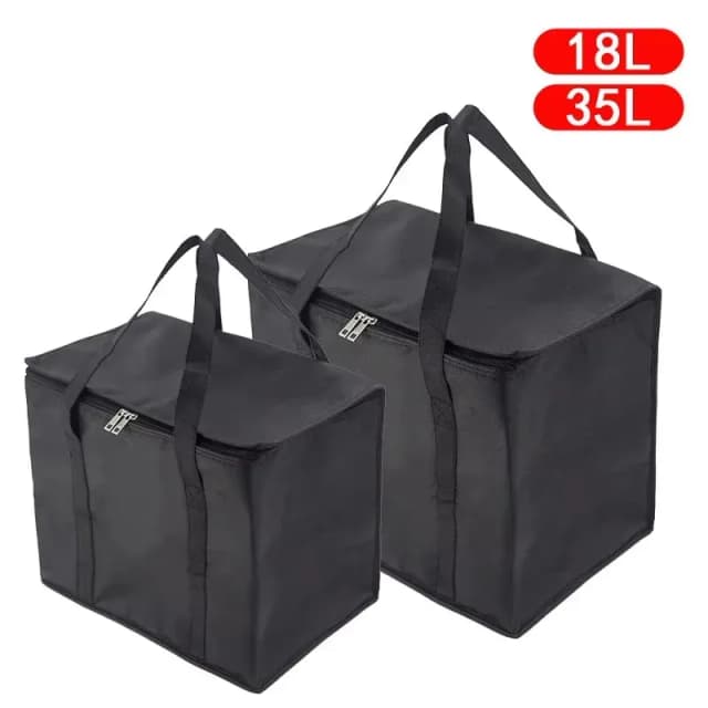 Bolsa Térmica para Almuerzo Aislada y Hermética - Bolsa Térmica Plegable e Impermeable con Paquete de Hielo para Entrega y Actividades al Aire Libre