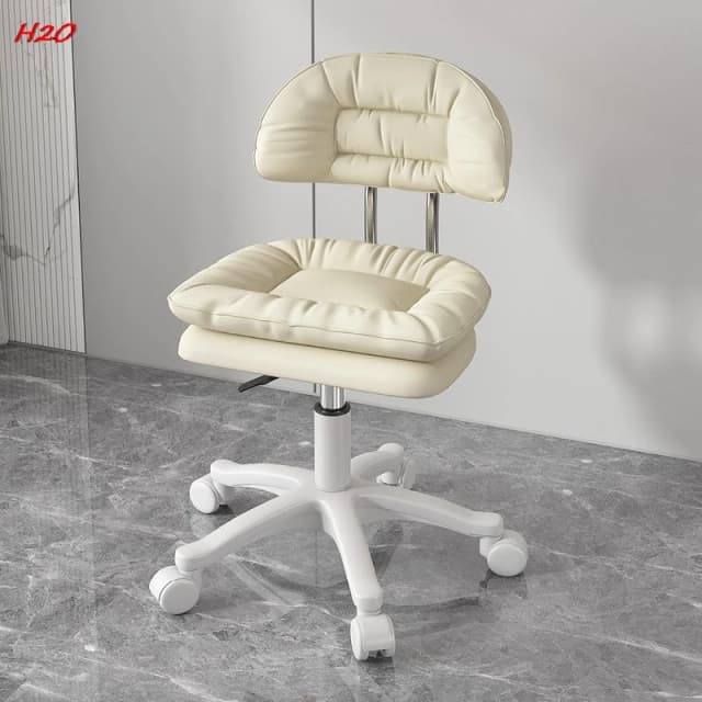 H2O-Silla de Bar para salón de belleza, taburete alto con respaldo, elevador especial para manicura de pestañas, novedad