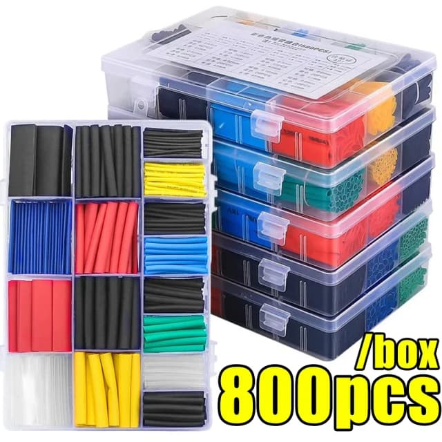 Kit de tubo termorretráctil, tubo termorresistente, envoltura de cables termorretráctil, Cable de conexión eléctrica, protector de funda aislante