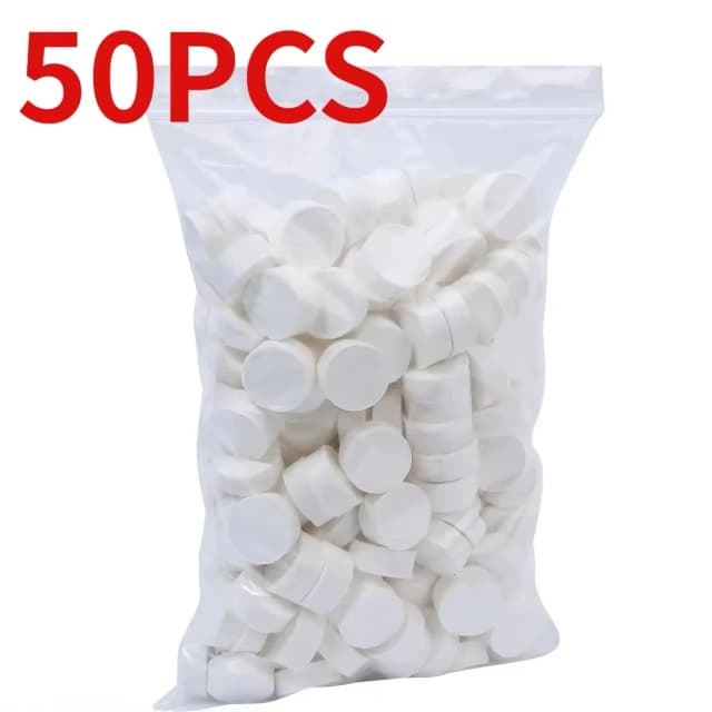 50 Uds. Toalla comprimida desechable, tejido para monedas, Mini toalla comprimida portátil de viaje para viajes al aire libre, barbacoa, Camping, toallitas faciales