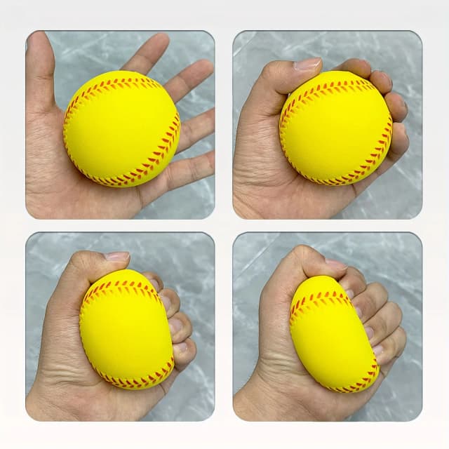 Softbol de entrenamiento ligero unisex para adultos: béisbol de espuma de PU elástico duradero y seguro para recreación interior/exterior