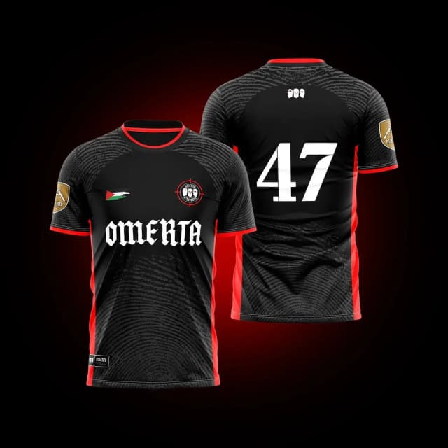 Maillot omerta 47 camiseta hommes casual noir haut blanc y2k ropa Maillot hommes et femmes Hip-hop Streetwear