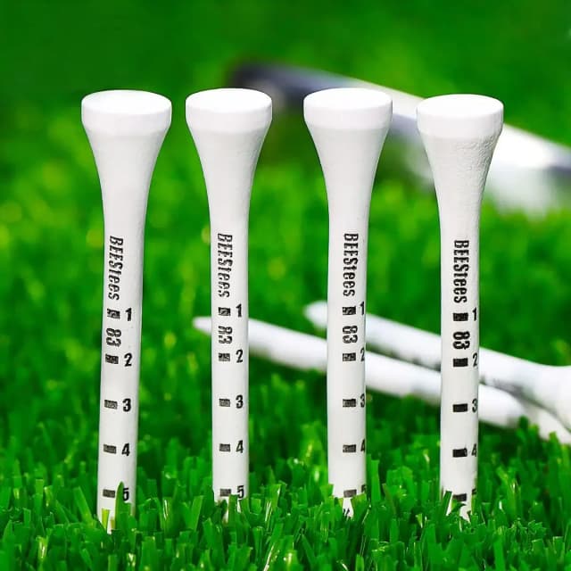 50 Piezas de Soportes de Madera Resistentes para Pelotas de Golf, Estabilizan la Pelota en el Campo para Mantener un Nivel de Tee Perfecto y Mejorar la Precisión TE012