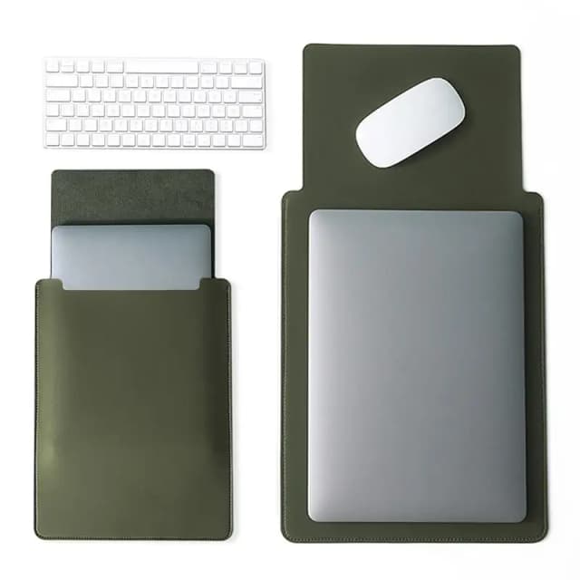 Maletín de viaje de negocios, funda para portátil de 11-16 pulgadas, funda de PU, bolsa protectora para portátil, funda para portátil no magnética