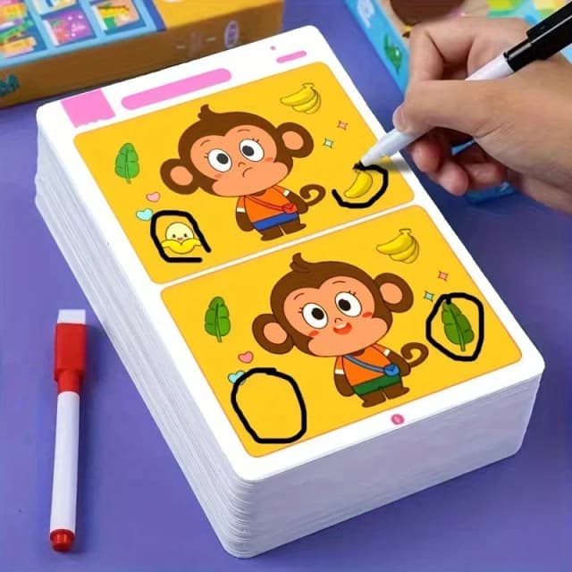 Un juego educativo de búsqueda de fallos: papel de limpieza reutilizable para entrenamiento de concienciación y atención