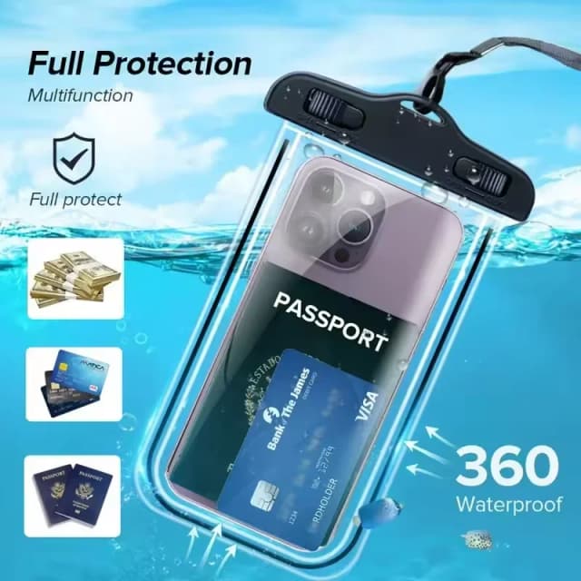 Bolsa de natación impermeable con Airbag flotante, funda de teléfono para iPhone 11 12 13 14 Pro Max Samsung S23 S22 Xiaomi 13 Huawei P30 20 Lite