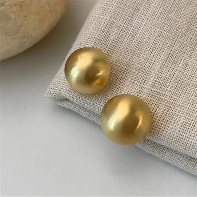Pendientes semicirculares de Metal esmerilado cepillado de diseño Simple y lujoso, joyería nueva para mujer, accesorios de moda para fiesta de Navidad 2023