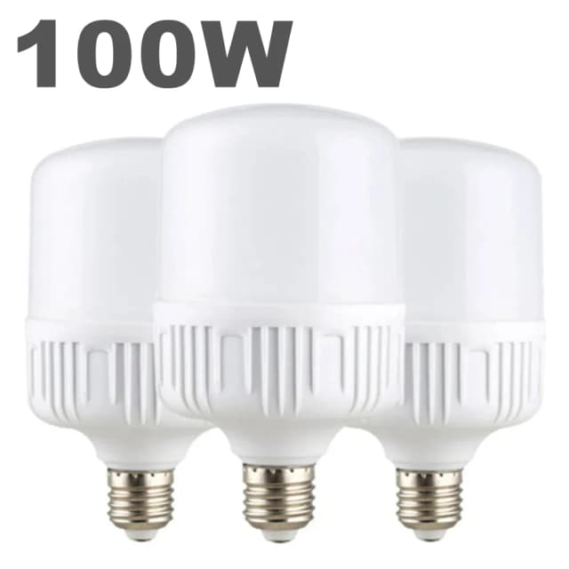 100W E27 LED tornillo boca luz 220V bombilla de alto brillo luz blanca protección ocular no parpadeante alta disipación de calor
