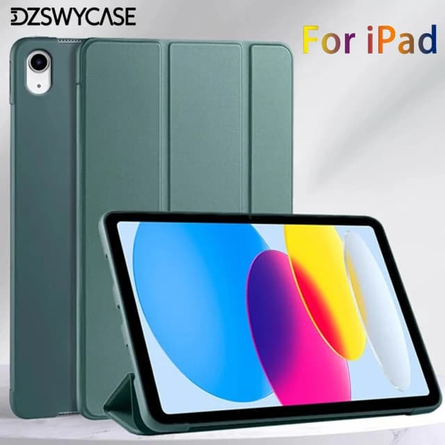 Funda de Silicona para iPad 10.ª Gen. 10.9 A16 11, Air 10.9 11 M2 M3 M4, 10.2 7/8/9.ª Gen. 9.7 5/6.ª Gen., Pro 11 M4 M5, Protectora