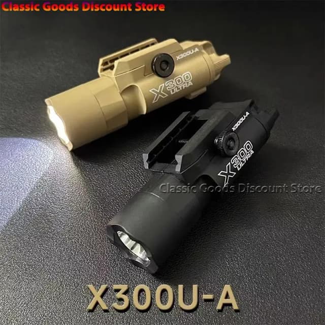 Luz táctica X300 X300U, pistola de nailon, luz LED estroboscópica compatible con riel de 20mm, linterna colgante para caza Airsoft