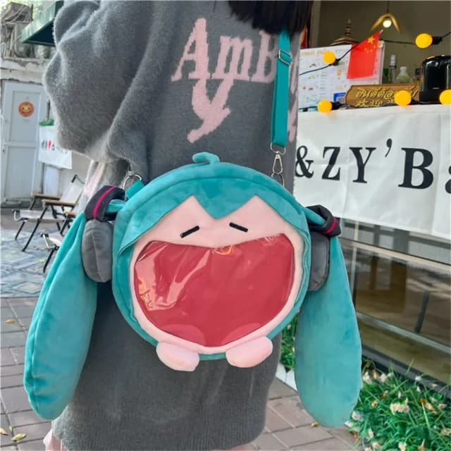 Hatsune Miku bolso de hombro nueva mochila Linda Chica de Anime de peluche de dibujos animados Kawaii mochila bolso de estudiante paquete niños regalos Juguetes