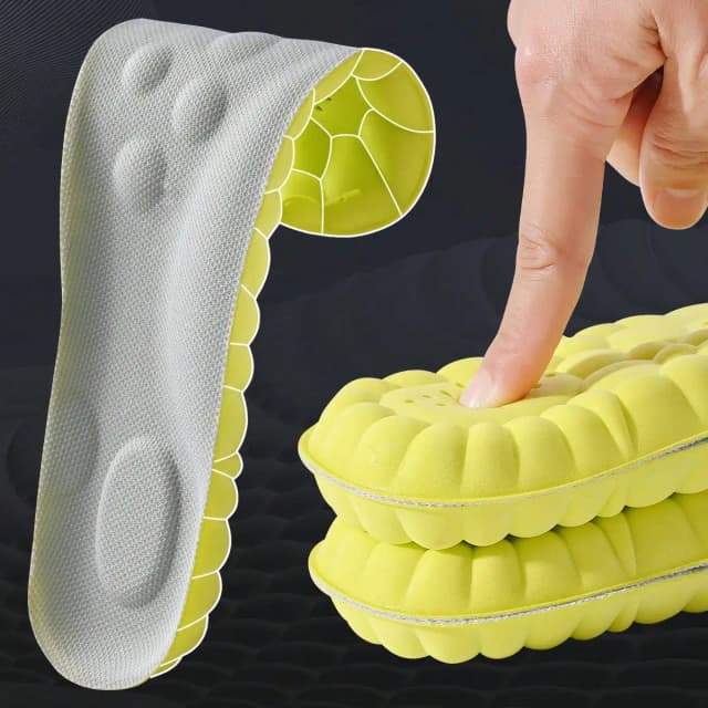 Plantillas deportivas de látex de alta elasticidad, almohadillas suaves para zapatos, plantillas ortopédicas con soporte para arco, plantilla desodorante transpirable, 1 par/2 pares/4 pares