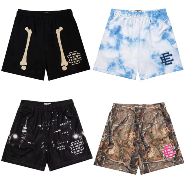 2025 EE Eric Emanuel pantalones cortos básicos nuevos pantalones cortos casuales para hombres pantalones deportivos de fitness entrenamiento de gimnasio de verano hombres pantalones cortos clásicos de malla para gimnasio