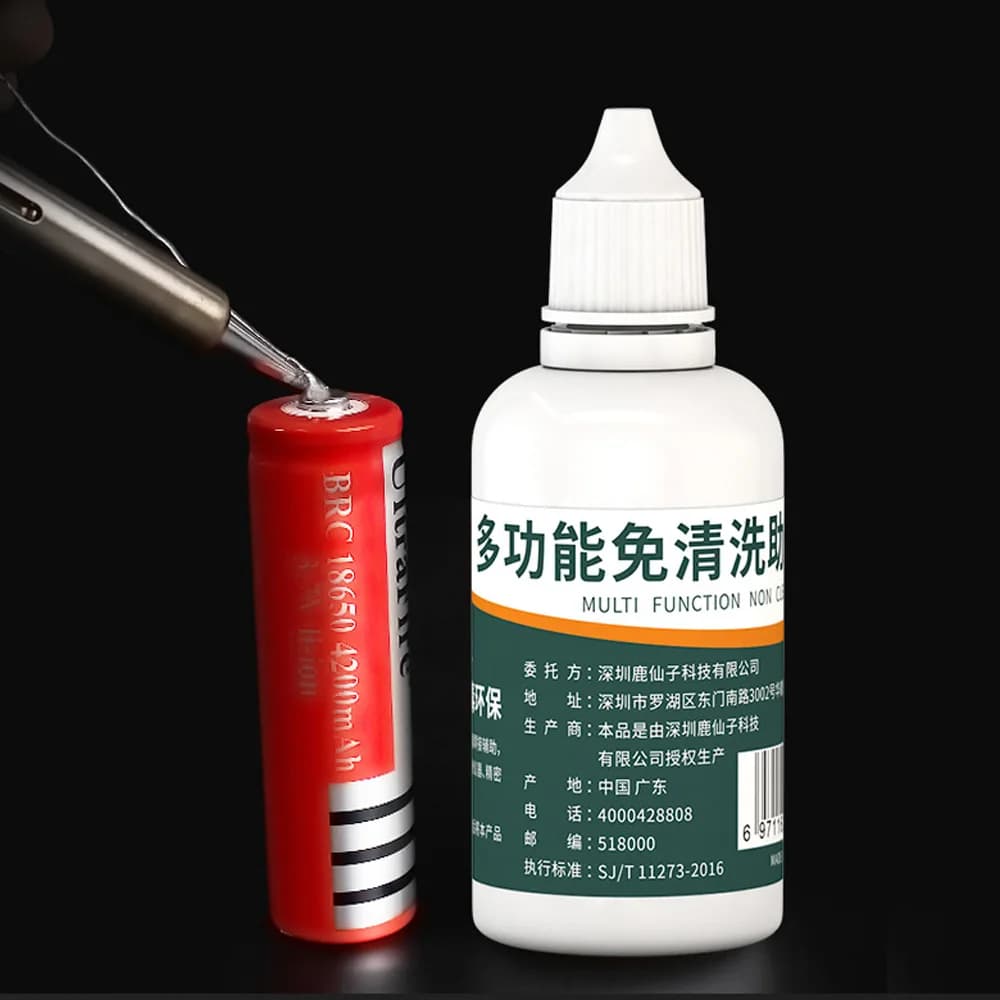 Flujo líquido multifuncional de 50ml, herramienta de soldadura de Metal ambiental segura, reparación/soldadura de flujo de retiro para acero inoxidable/cobre/hierro