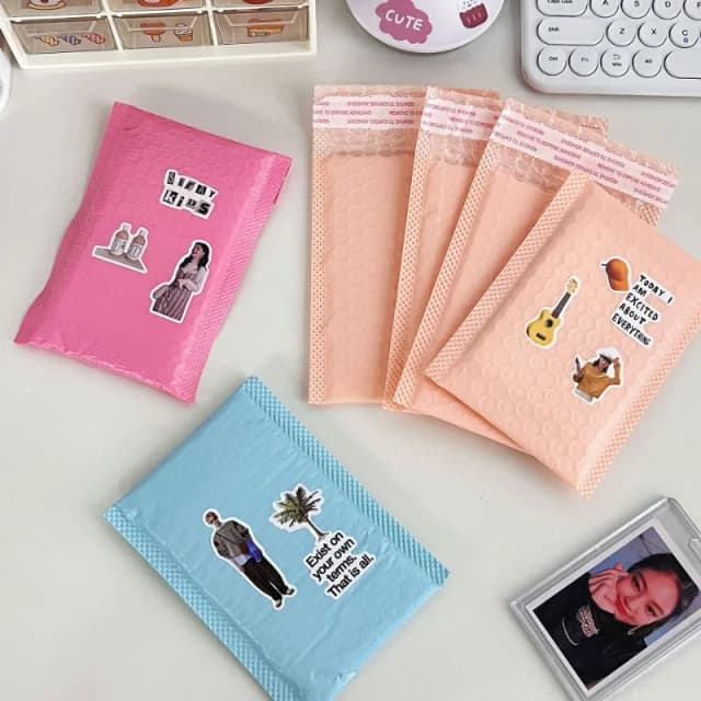 Bolsa de correo con autosellado, sobres acolchados para negocios, envío exprés, embalaje de bolsas de embalaje de regalo, 10 piezas