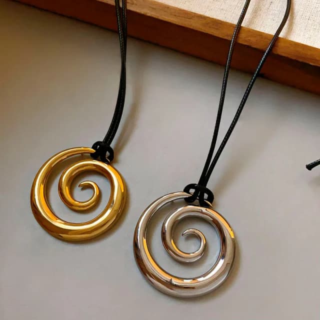 Collar con colgante de Metal para otoño e invierno, accesorios de cadena para suéter, venta al por mayor