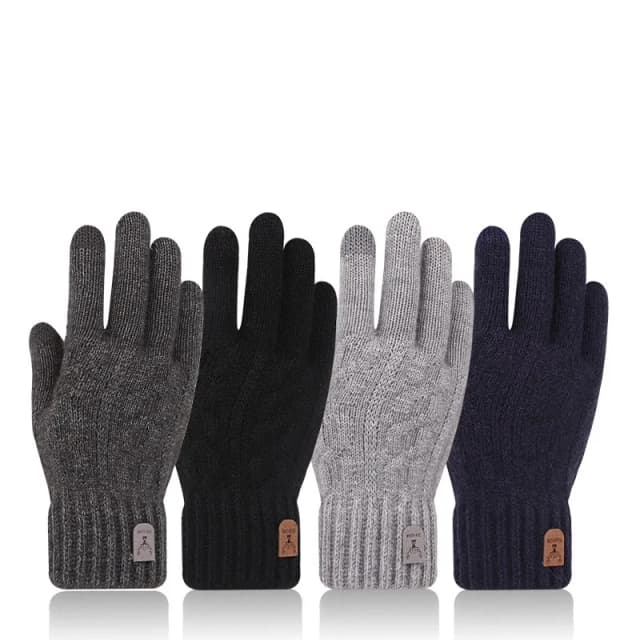 2023 nuevos guantes cálidos para hombres pantalla táctil de invierno más guantes de lana guantes de punto de lana cálidos y fríos